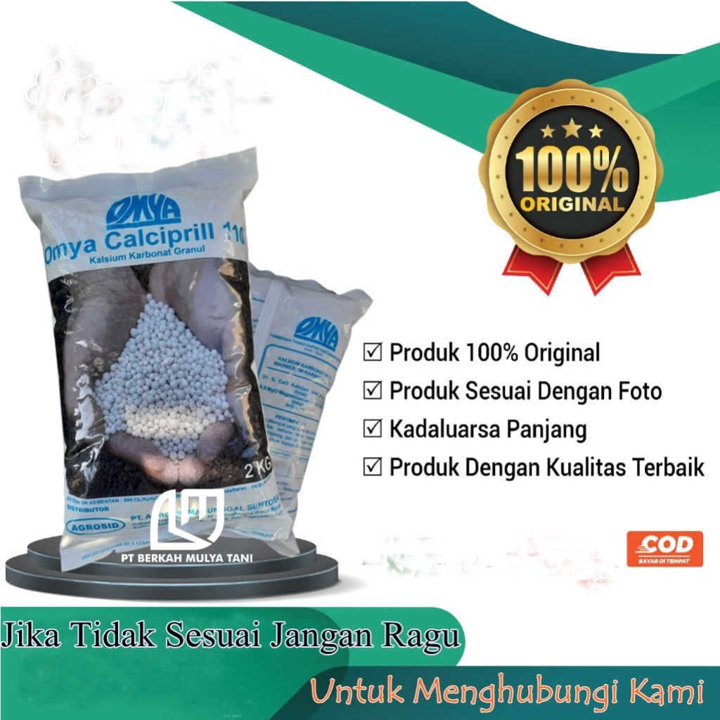 Pupuk Omya Calciprill 110 Calcium Carbonate 2 Kg Kemasan Pabrik