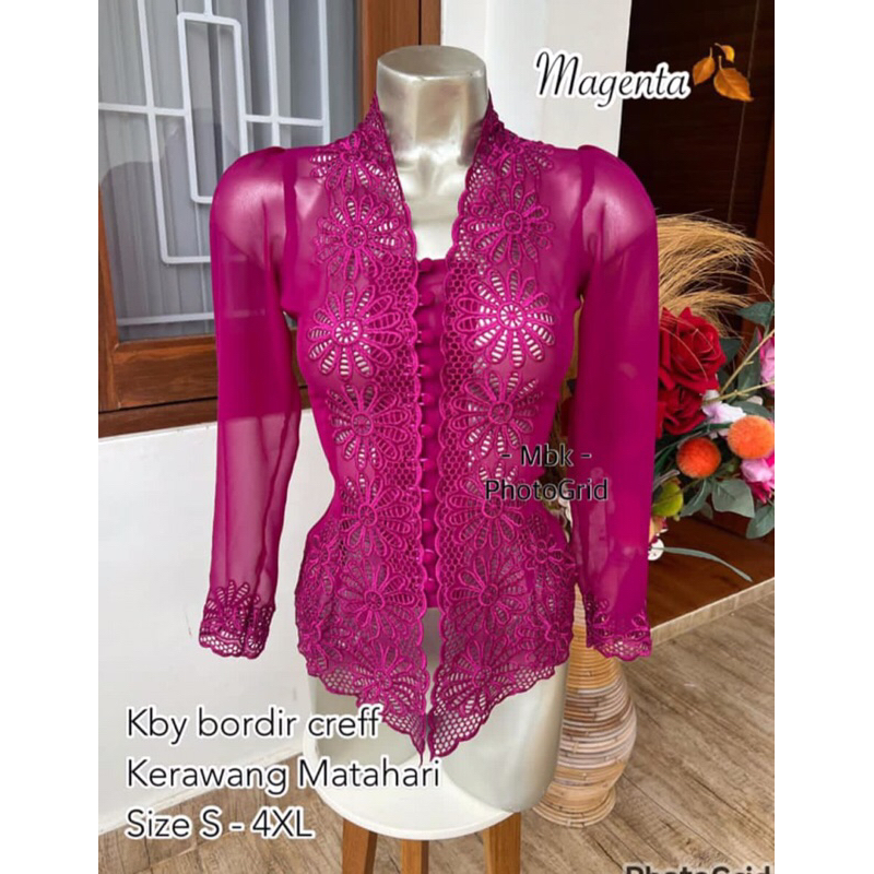 WKB || Kebaya jadi bordir motif matahari || Kebaya jadi terbaru || kebaya adat bali || kebaya tangan