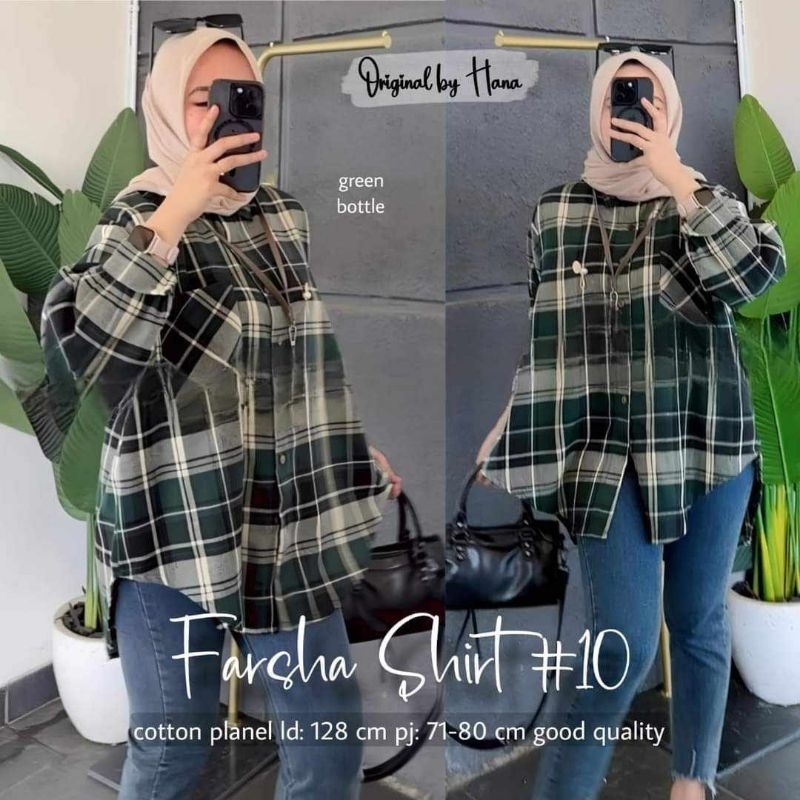 MOCA Farsha Shirt Square Tunik 130 Tunik Atasan HNA Meong Solo