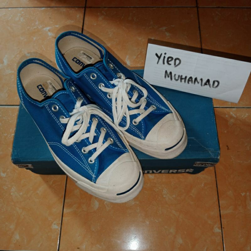 Sepatu Converse Jack Purcell Original Blue size 39