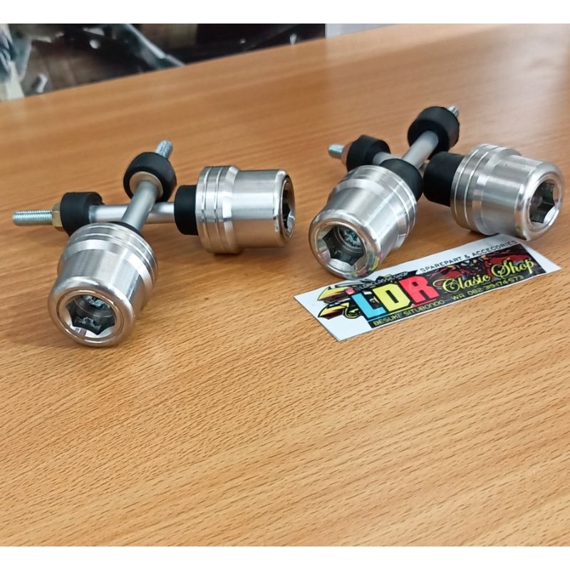 Jalu stang Stainless stenlis universal set baut daytona / stang day