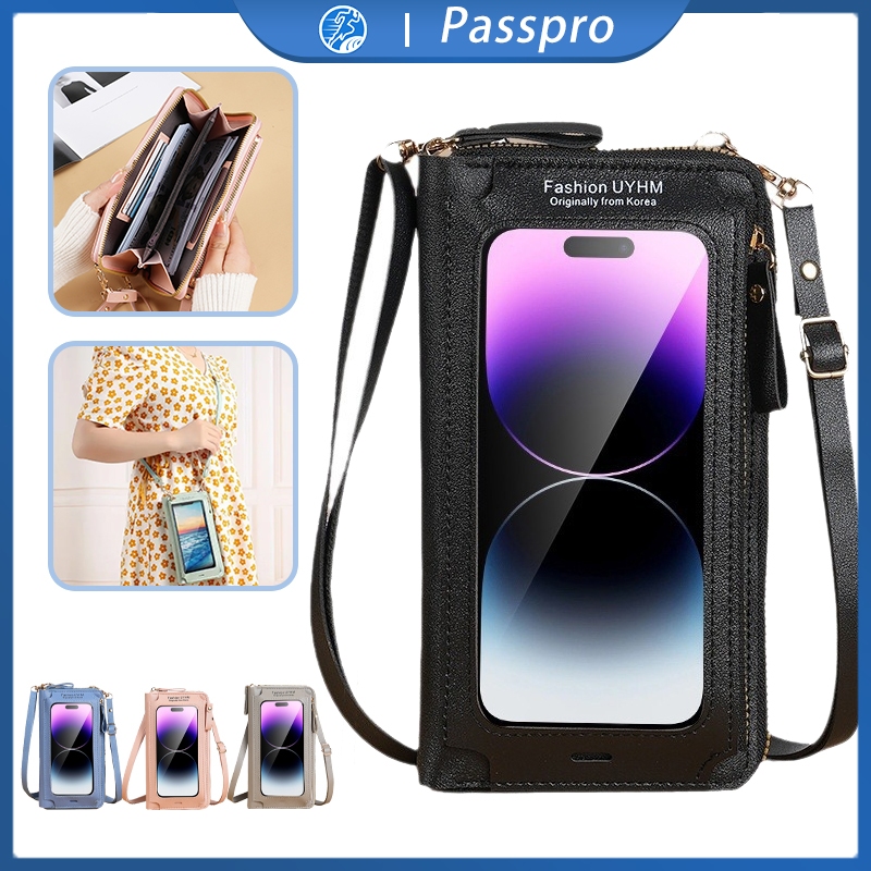 Tas Hp Wanita Tas Selempang Transparan Dompet Handphone Multi Fungsi