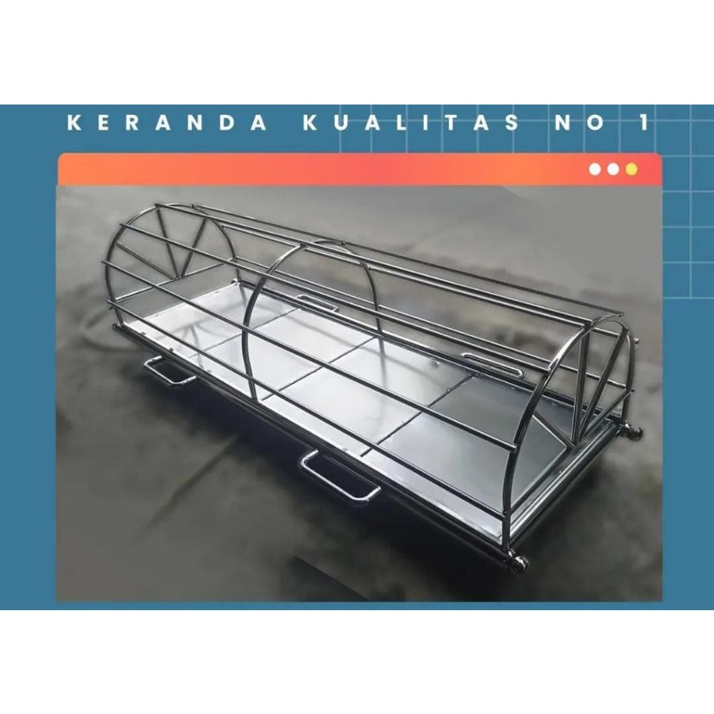 Keranda Mayat Stainless - Keranda Jenazah / Kurung Batang + Kain Keranda | Keranda Jenazah Keranda M