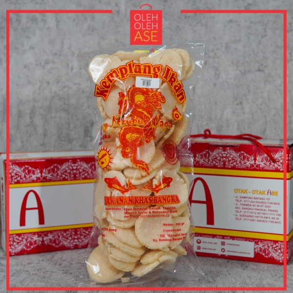 

OTAK OTAK ASE - Kemplang Ikan Goreng Cap Naga Khas Bangka 200GR (1073)