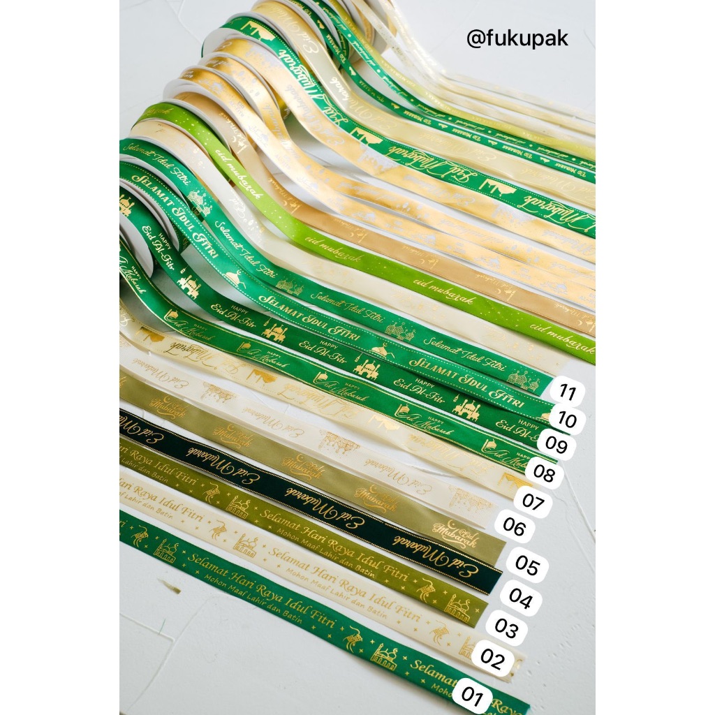 

Pita Idul Fitri Lebaran TERMURAH (1 rol), Eid Ribbon