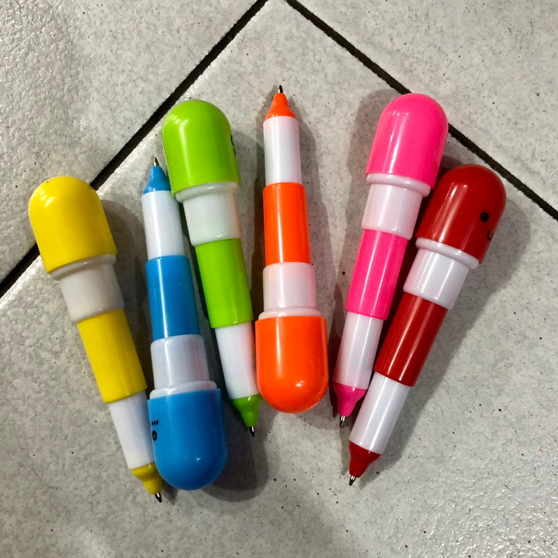 

Pulpen Emoticon Vitamin Pena Kapsul Stationary Souvenir Pernikahan one house party
