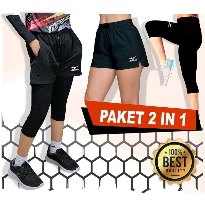 Celana voli mizuno wanita legging voli mizun wanita paket legging dan celana cewek voli