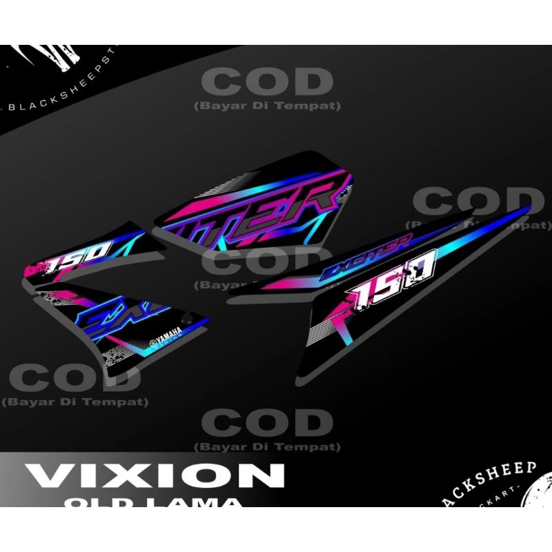 Striping Vixion Old Variasi Stiker Motor Yamaha Vixion Old 2010 2011 2012 Lis Cover Lis Body Motor