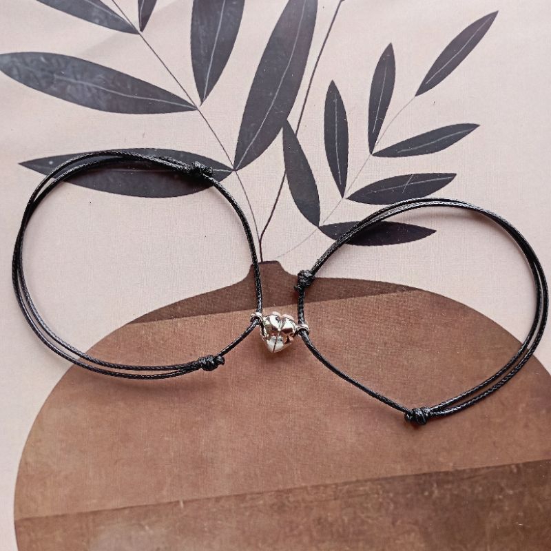 gelang magnet love couple 1 pasang (2Pcs)