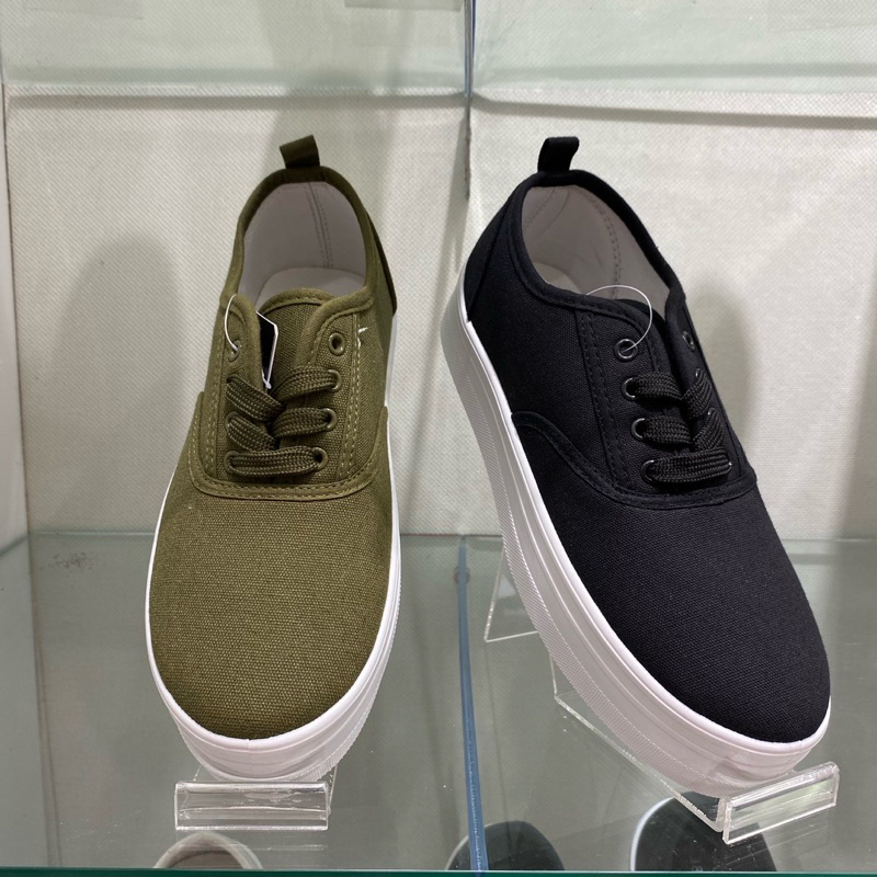 Nevada Sepatu Sneakers Wedges Kanvas Wanita 36-40