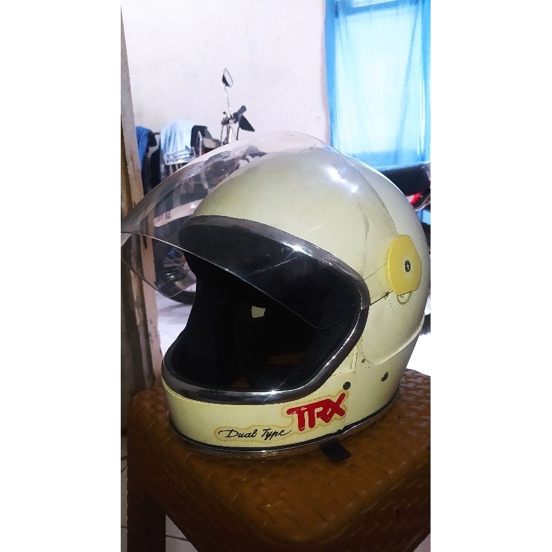 Helm TRX custom pendek, Helm classic Helm honda win CB Astrea motor classic