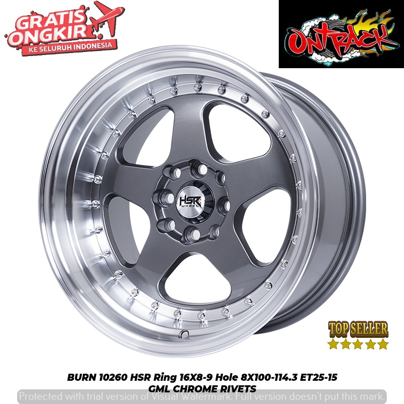 BURN 10260 HSR R16X8/9 H8X100-114,3 ET25/15 GML