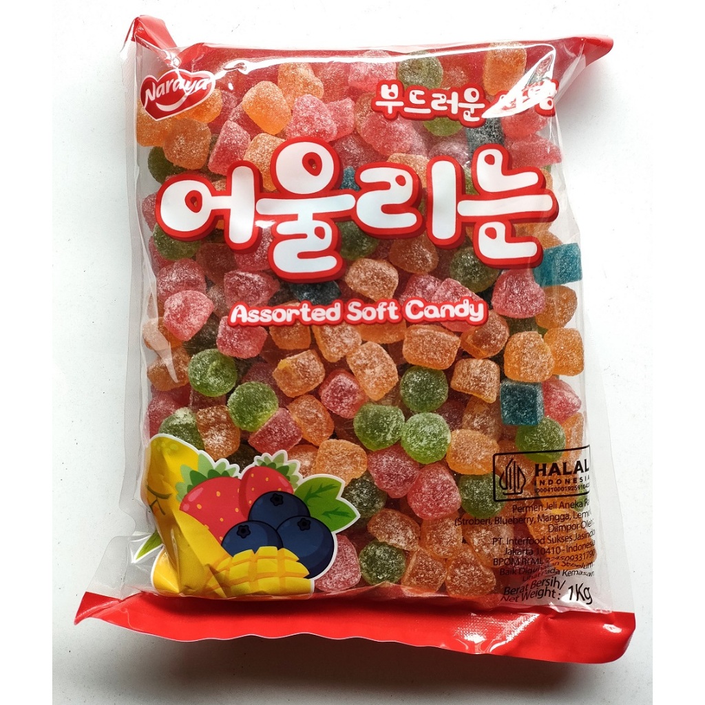 

Naraya Permen Jelly Soft Candy Assorted 1 kg