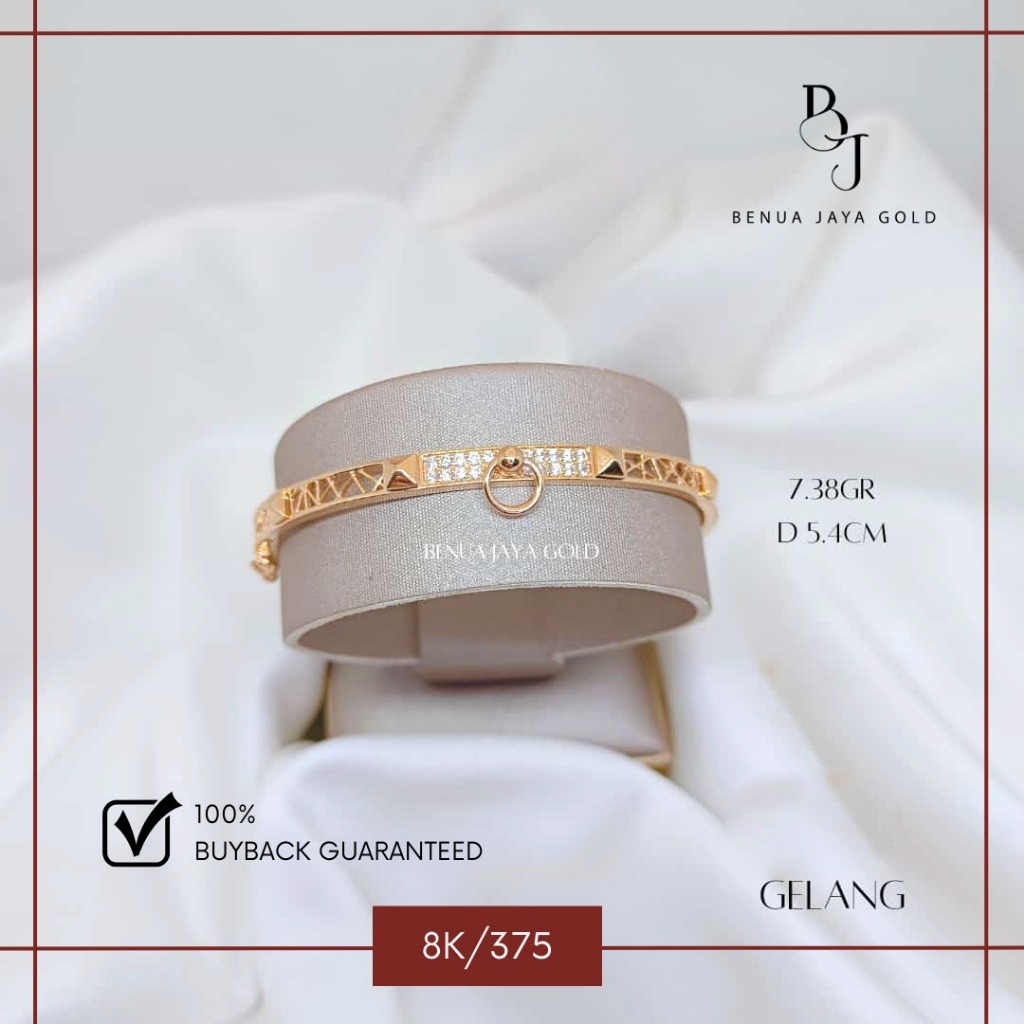 Gelang Bangle Fashion Emas 8K/375
