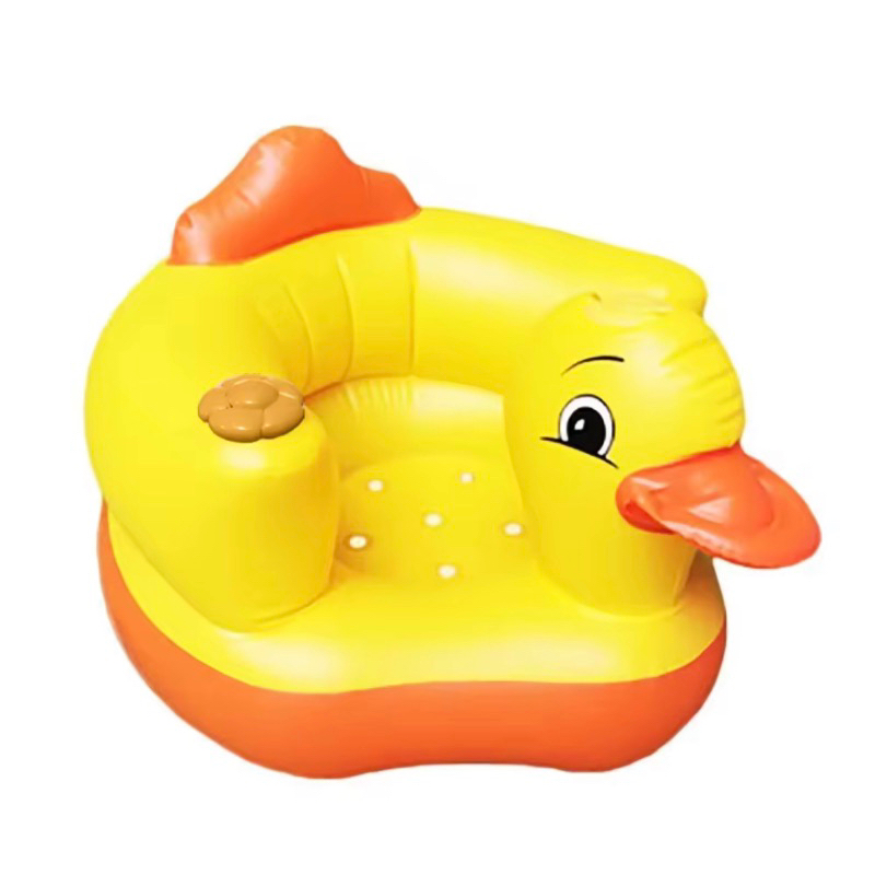 Sofa Tiup Kursi Pompa Bayi musik Kursi Makan Bayi Belajar Duduk Motif Bebek Ada Musik
