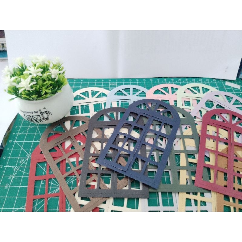 

5 Pcs Bingkai Jendela motif 1/Scrabbook/Dies Paper/Cutting Paper
