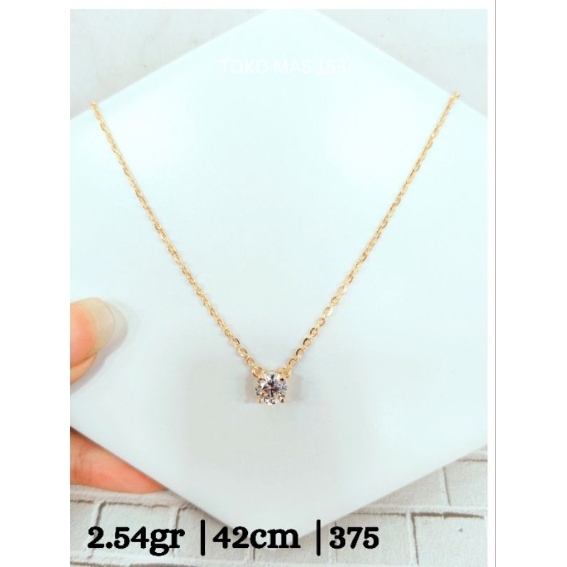 WAJIB TANYA STOK Realpict Kalung Nagita Mata 1 Emas Asli Kadar 375