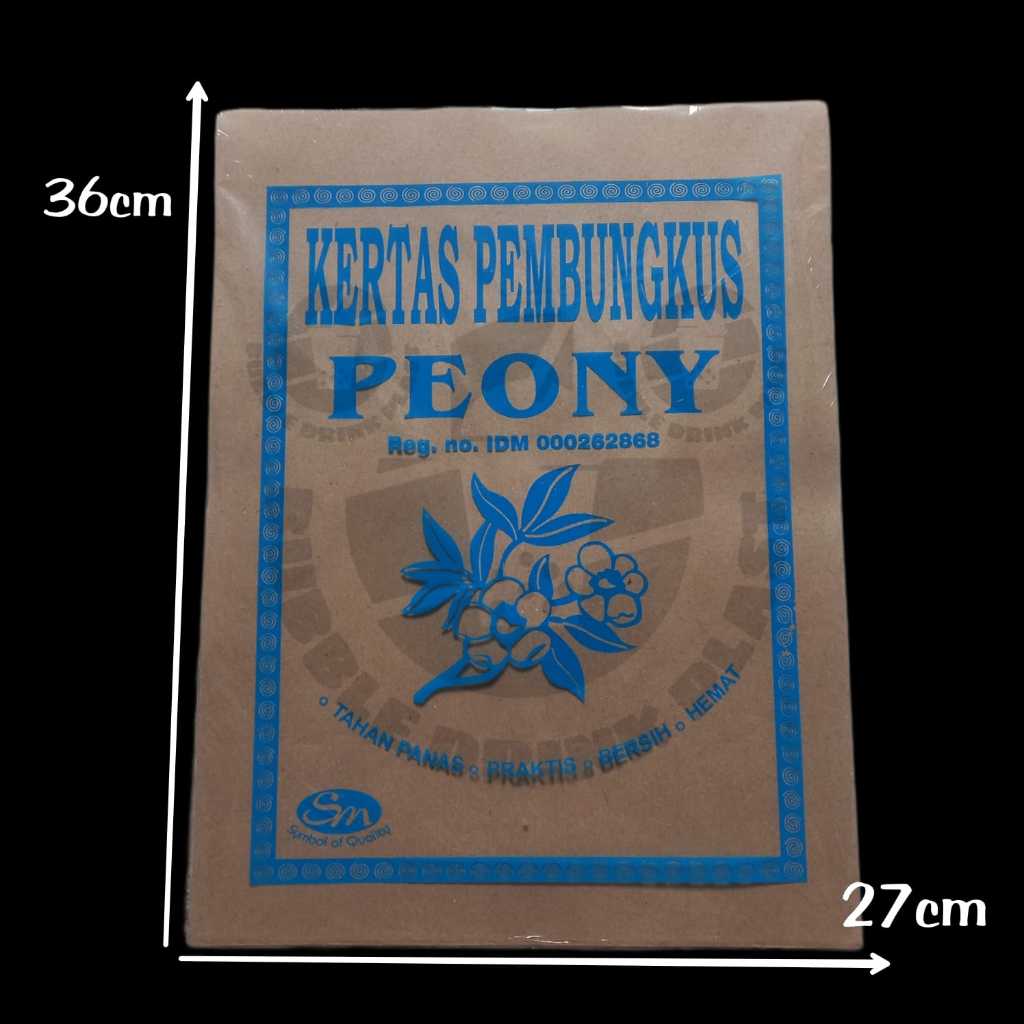 Kertas Nasi Coklat Warteg Nasi Uduk Isi 40 Lembar / Kertas Nasi Bungkus