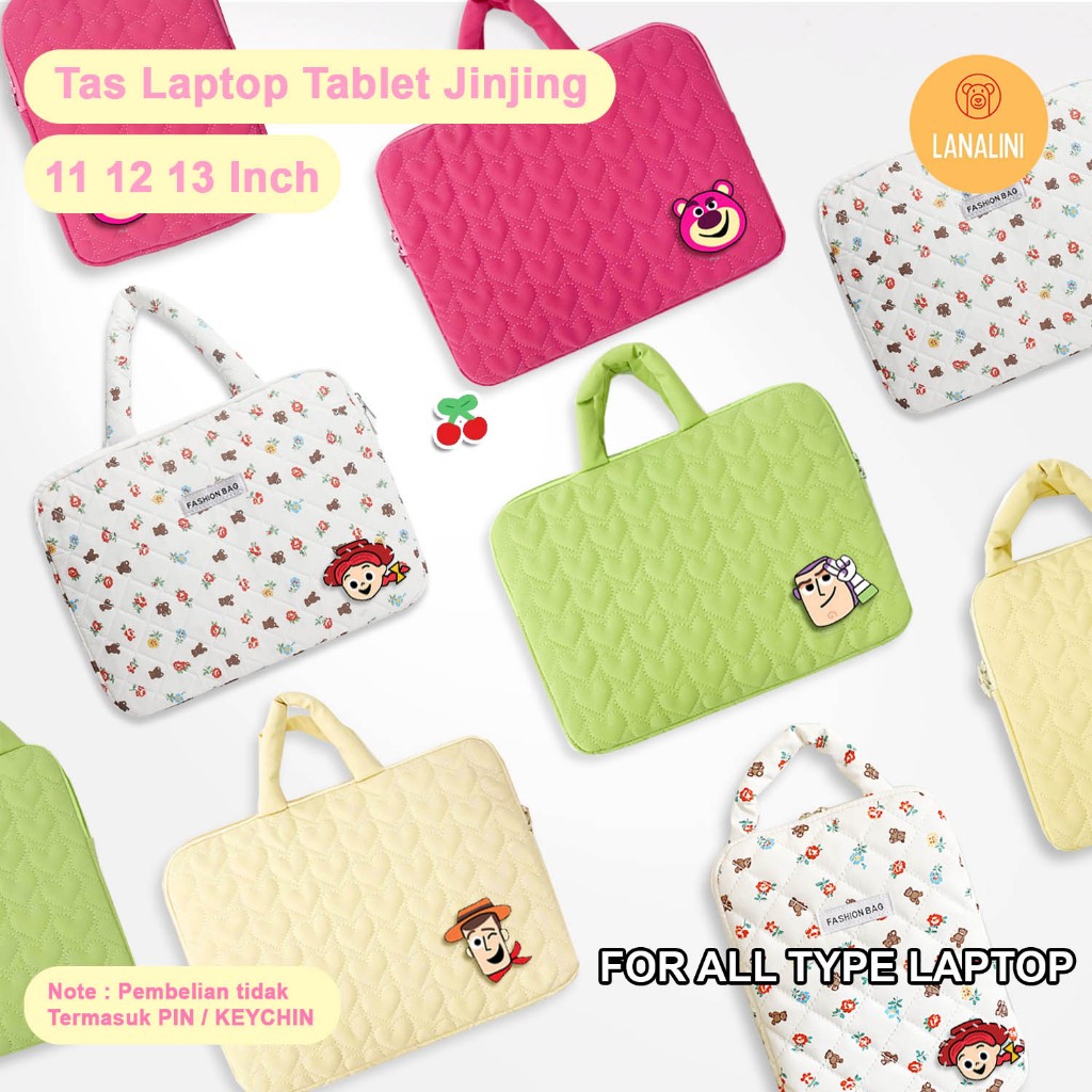Tas Tote Handle Sleeve Bag Laptop Puffy Pastel Muat Leptop Tablet Samsung Huawei Lenovo 12 13 13.3 1