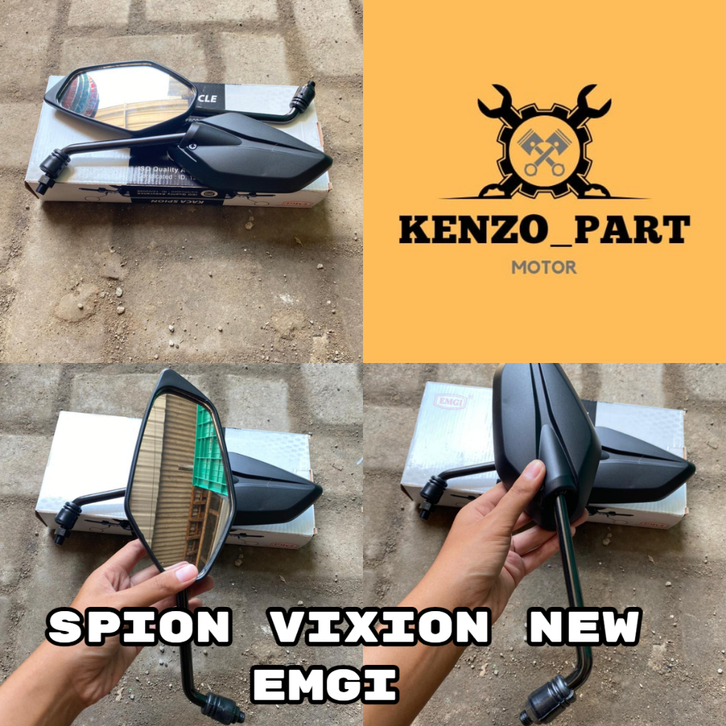 SPION YAMAHA VIXION NEW  SPION SEPION MIRROR KACA SPION SFION YAMAHA VIXION NEW  Merk Emgi Original