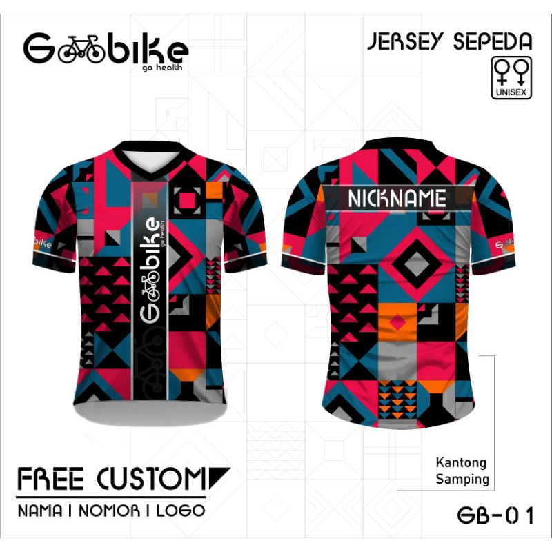 jersey gowes kaos sepeda goobike baju sepeda gowes dewasa lengan panjang dan pendek