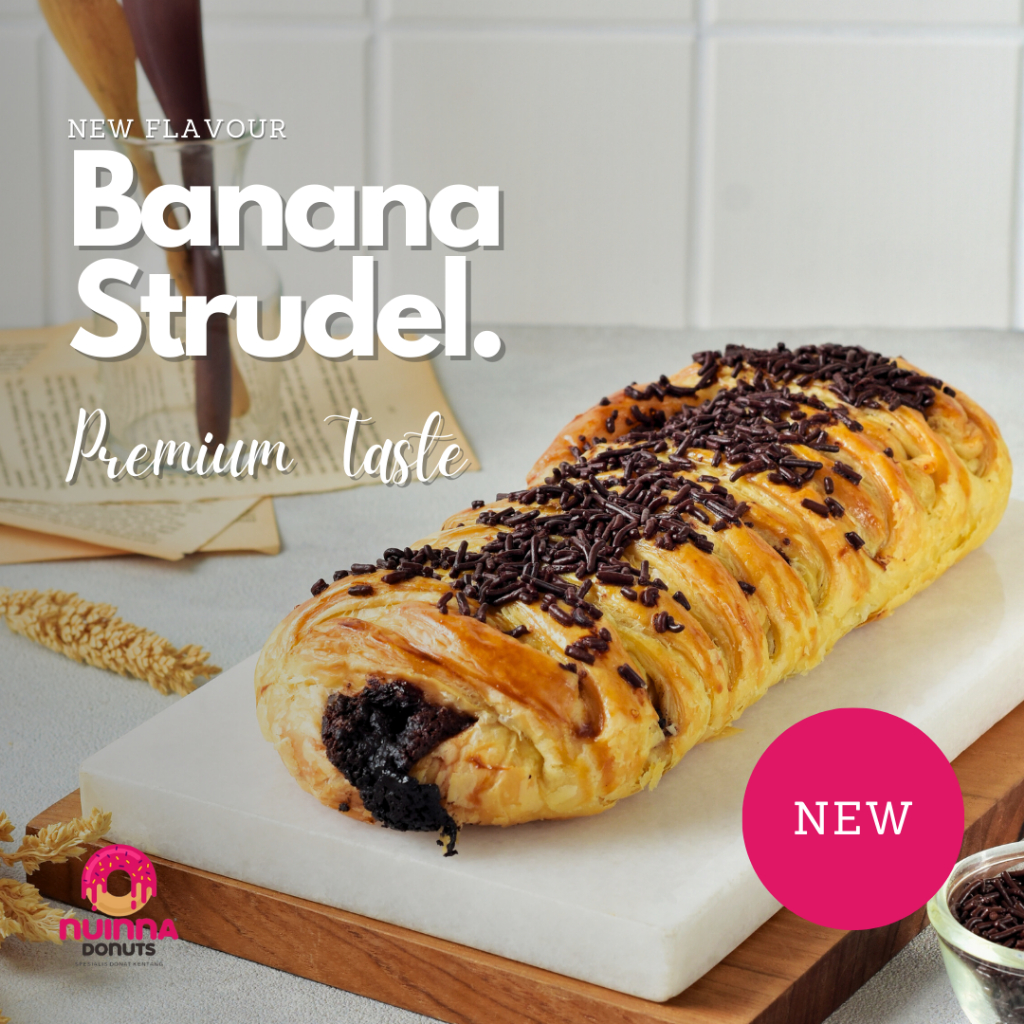 

BANANA STRUDEL CHOCO BANANA PASTRY MELTED PREMIUM CHOCBAN PREMIUM BELGIAN CHOCO STRUDEL PISANG COKLAT LUMER BY NUINNA KITCHEN