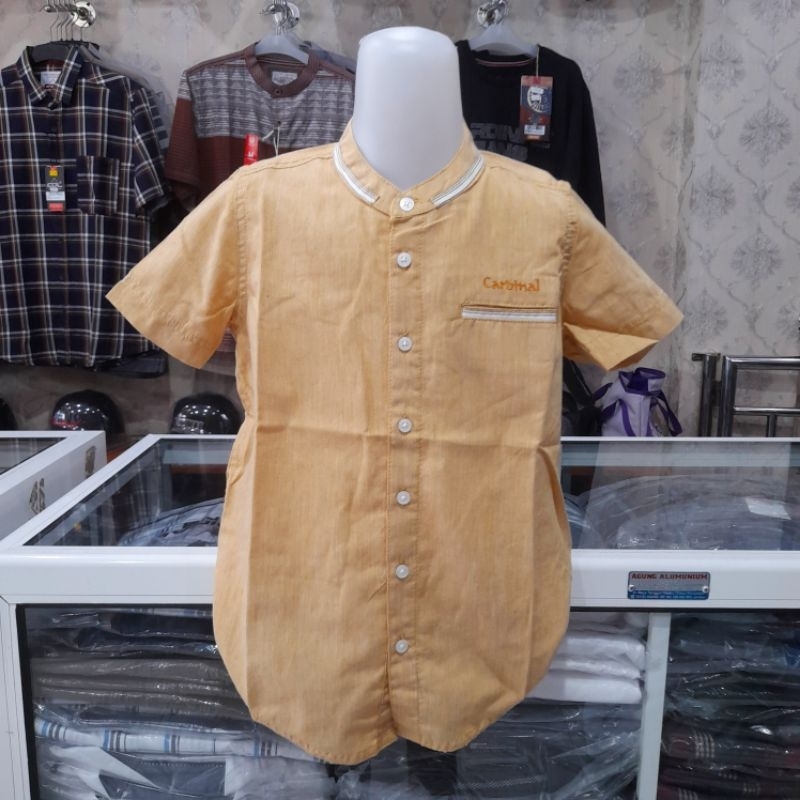 Kemeja Koko Lengan Pendek Cardinal Kids Original