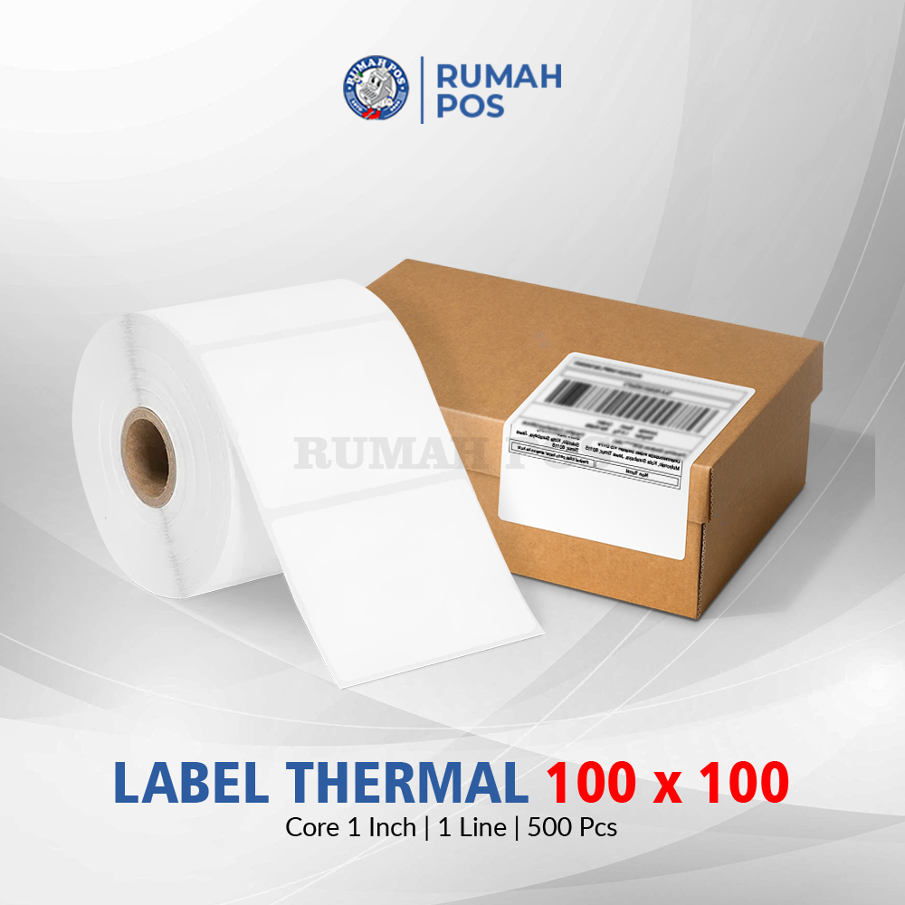 

LABEL ROLL RESI PENGIRIMAN THERMAL 100 X 100 / 100X100 MM ISI 500 PCS