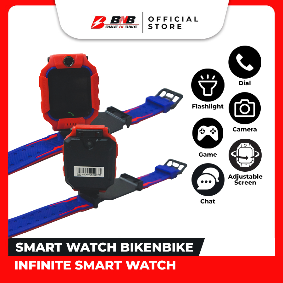 Best Seller Smartwatch Kids Bikenbike Jam Tangan Anak Digital IMEI (Pakai Simcard) - BikeNBike-Infinite 360 Merah