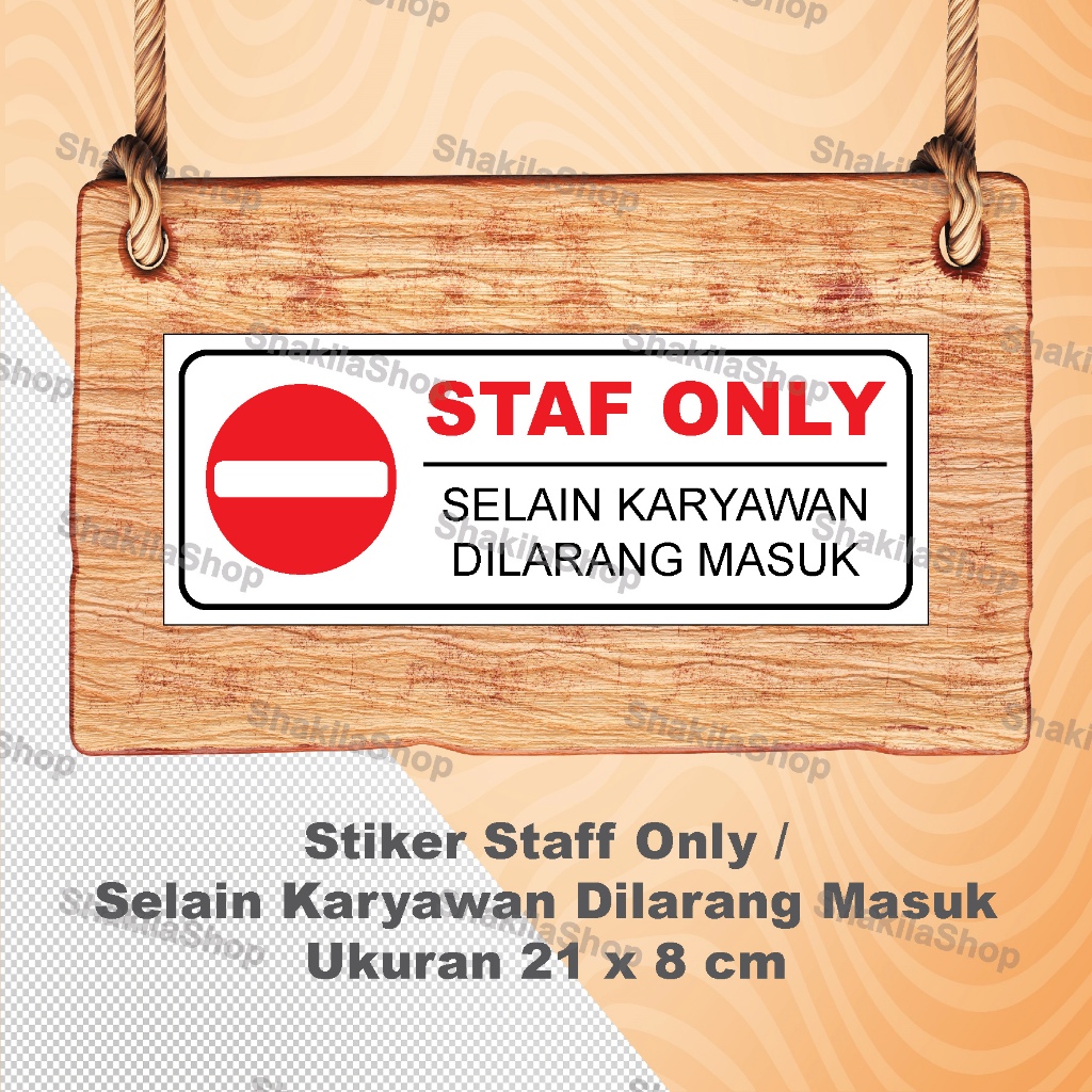 

Stiker Staff only