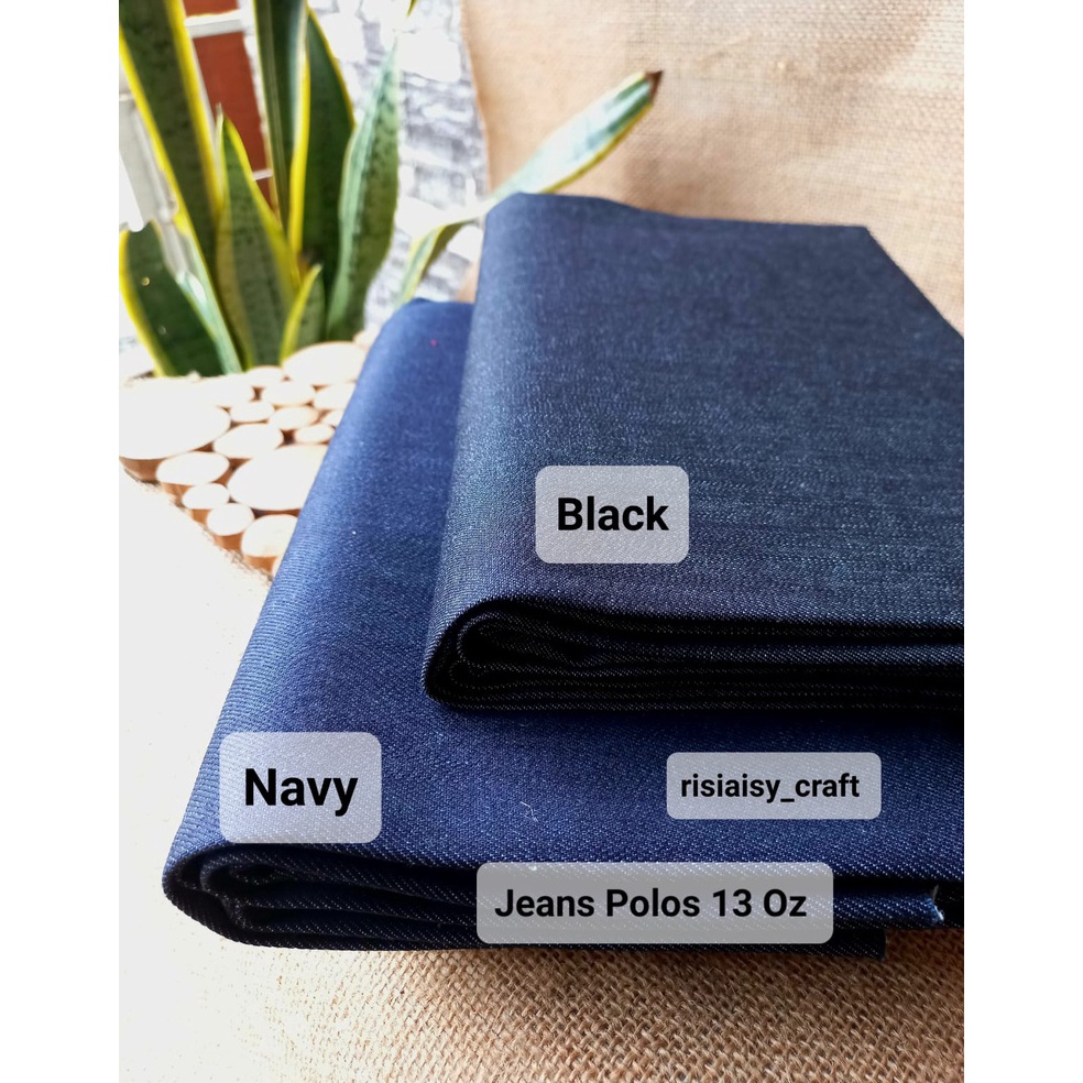 Bahan Kain Jeans Denim Polos Import