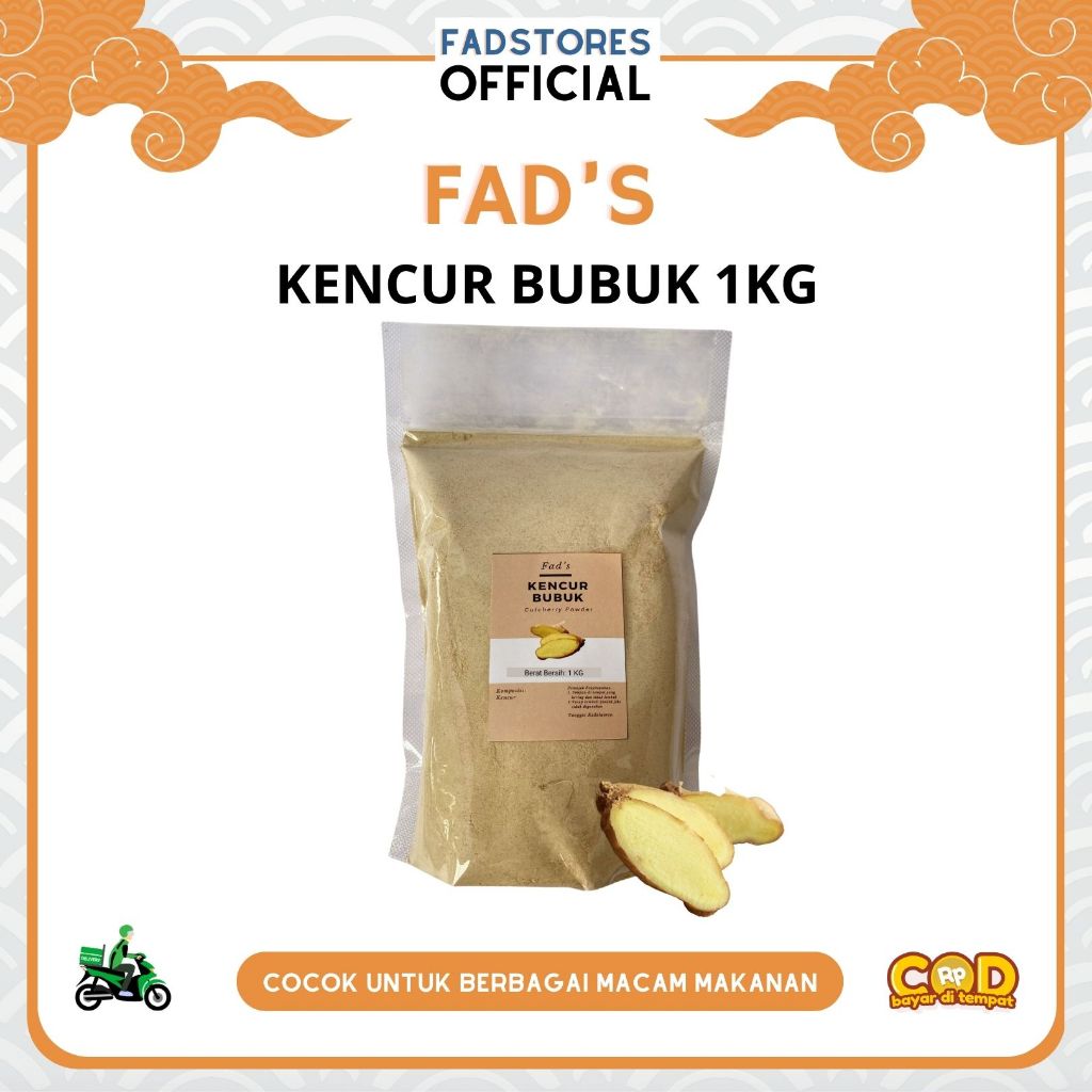 

Kencur Bubuk 1kg - Galangal Powder 1kg - Fad's Rempah Bubuk - Rempah JSR