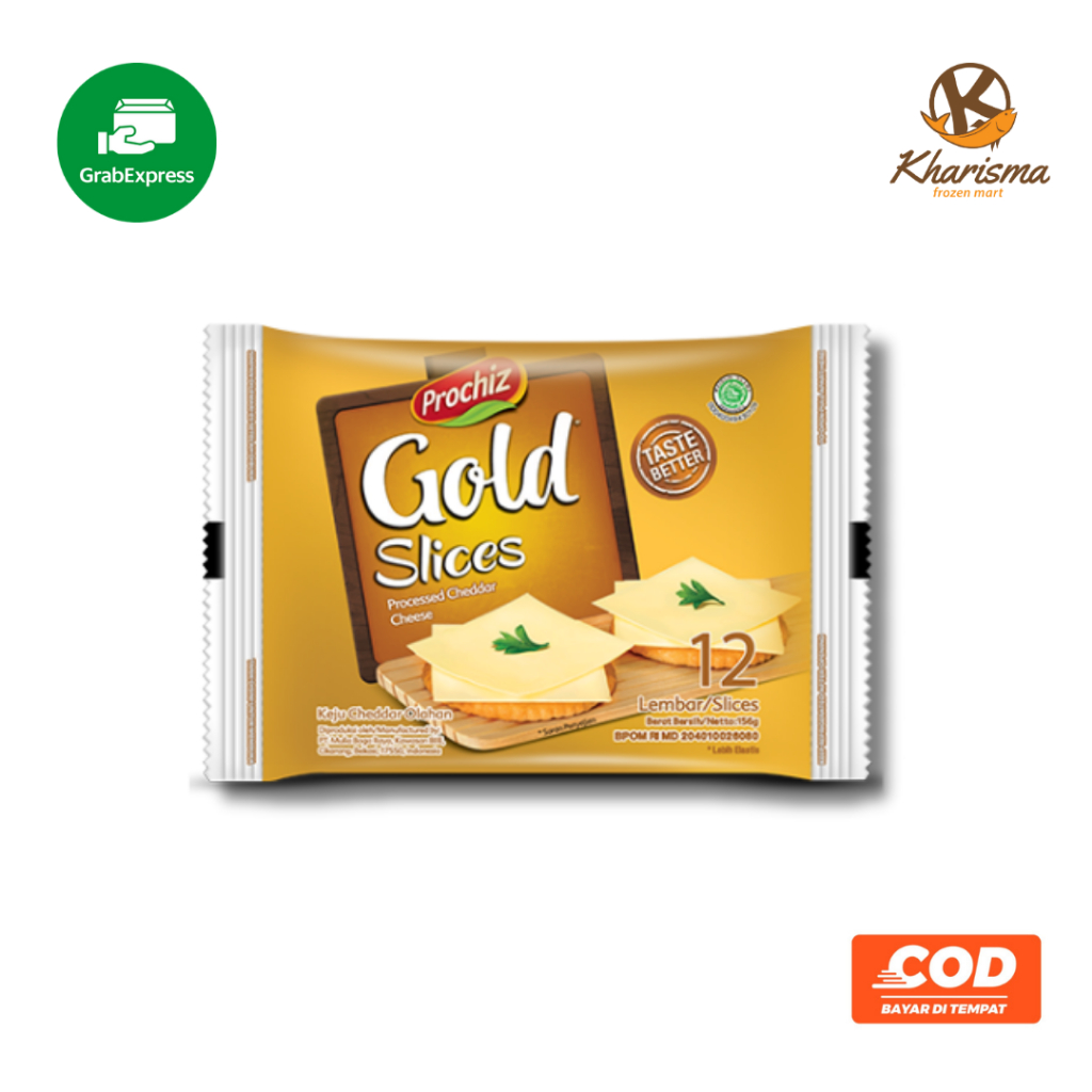 

Prochiz Gold Keju Cheddar Slice 156g