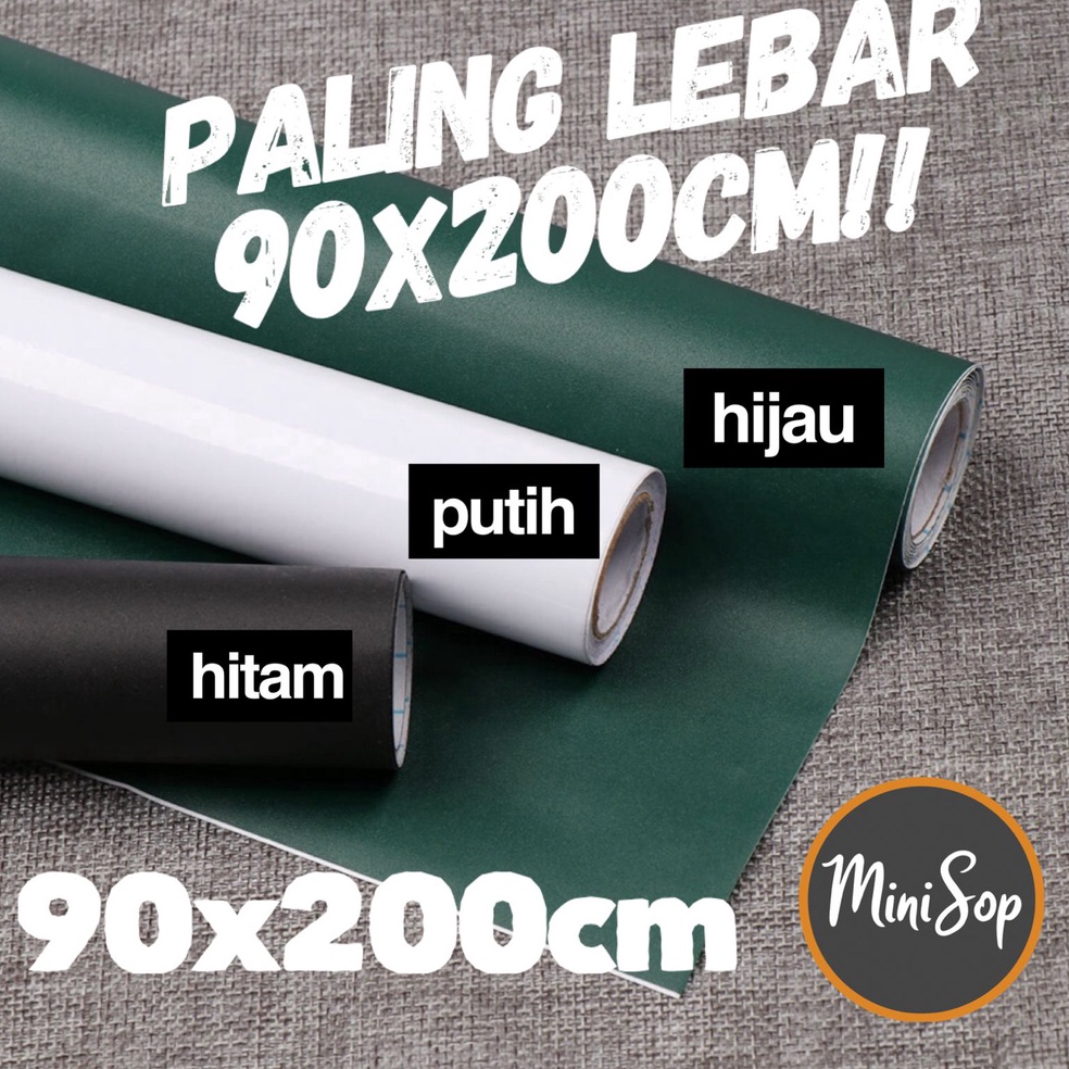 

iskn prm Stiker Papan tulis Whitebar Blakbar Spil Kapur tempel hitam putih hijau 6 x 2 M 9 X 2 M KM