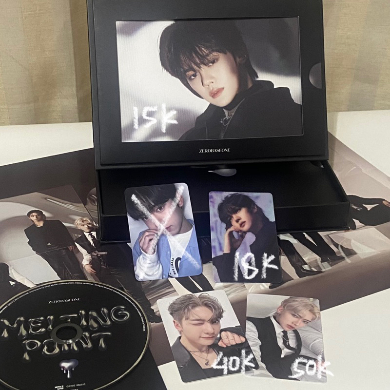 [ready stock] zerobaseone photocard zb1 pc matthew ricky gyuvin zhanghao jiwoong melting point loyal