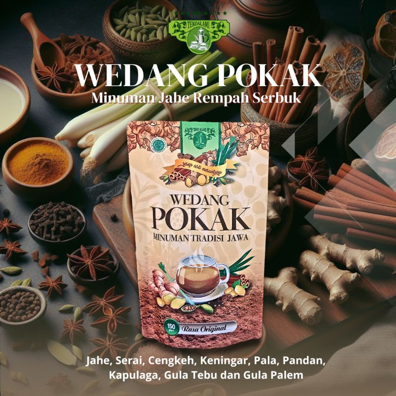 

MINUMAN JAHE REMPAH SERBUK WEDANG POKAK