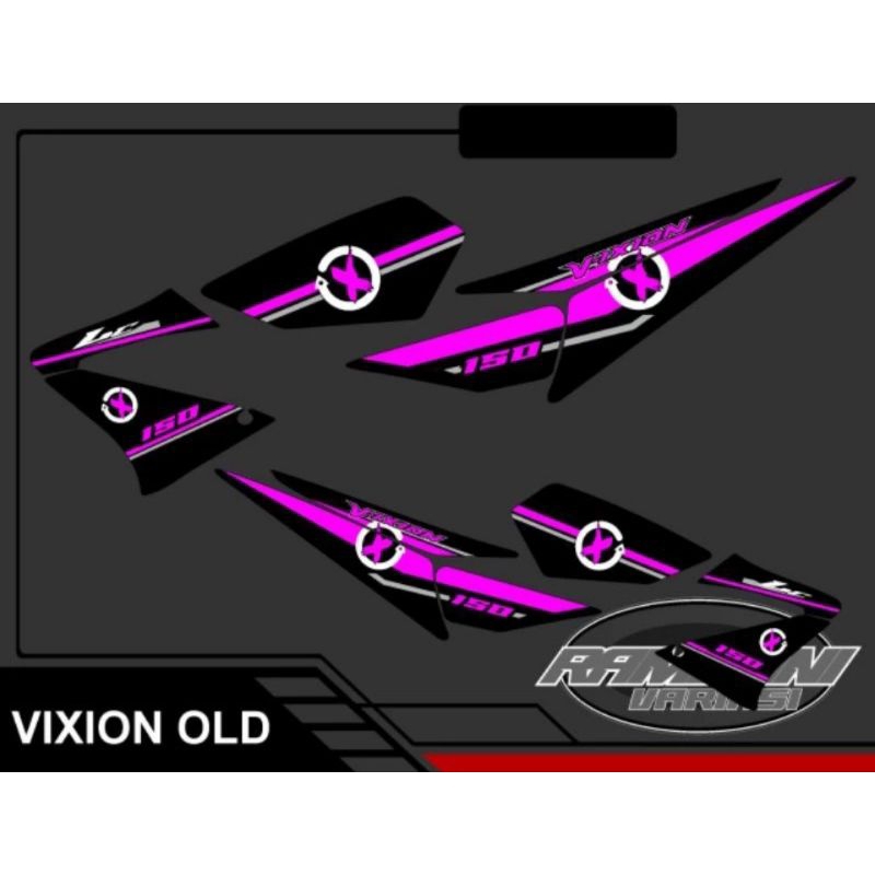 Striping Vixion Old Variasi Stiker Motor Yamaha Vixion Old 2008 / 2012 Lis Cover Lis Body Motor