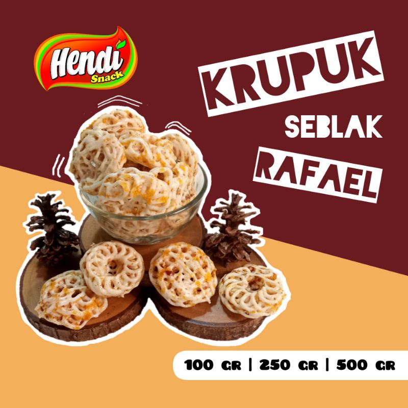 

KERUPUK / KRUPUK SEBLAK RAFAEL RENYAH / GURIH / CRISPY / KRISPY