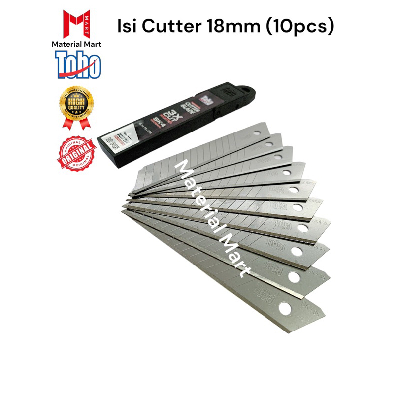 

Isi Ulang Cutter Japan TOHO Black Premium Blade / Refill Pisau Cuter Material Mart