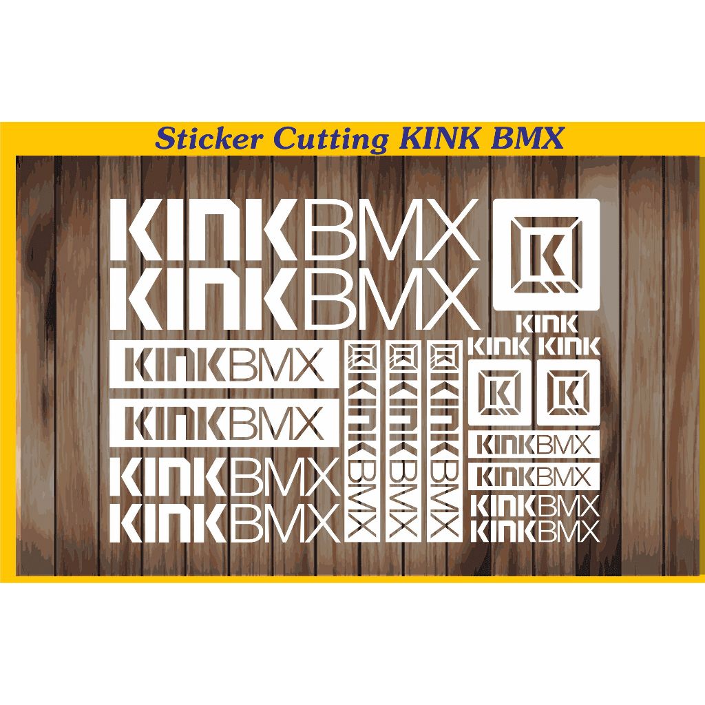 cutting sticker sepeda kink bmx