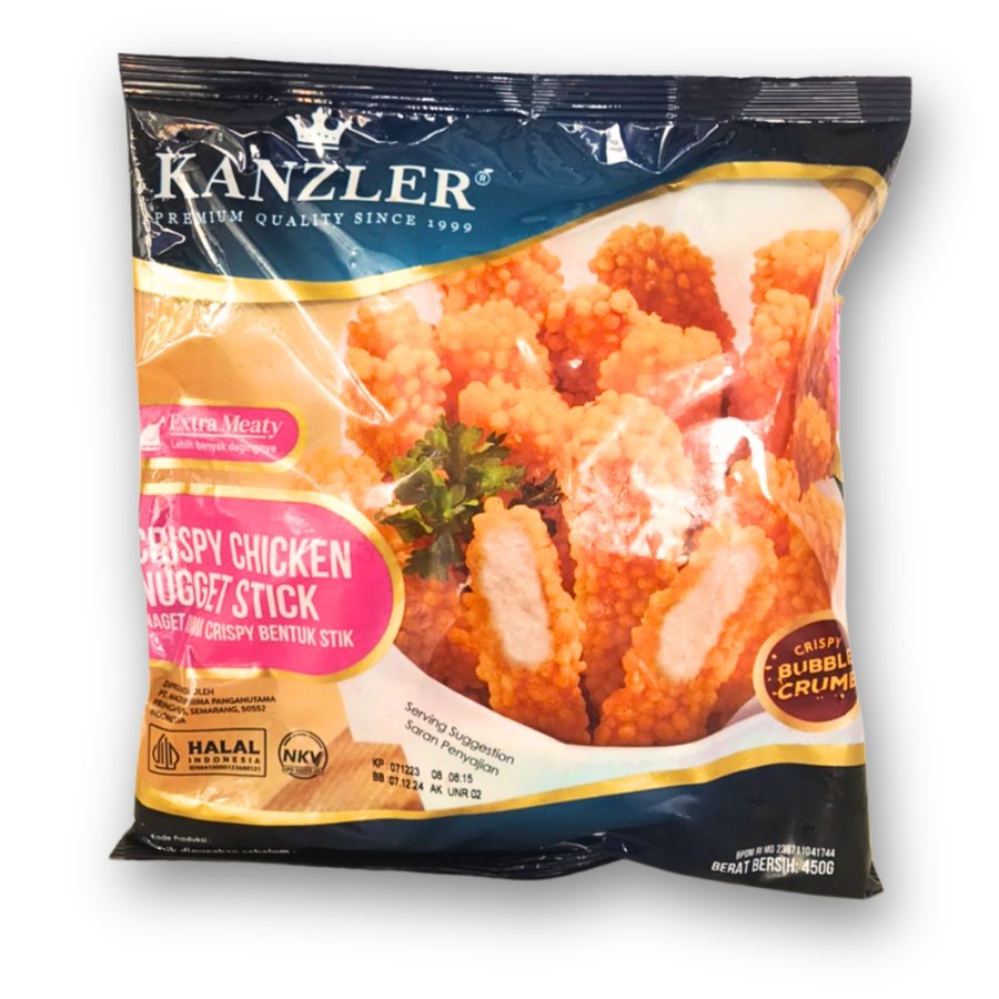 

Kanzler Crispy Chicken Nugget Stick / Naget Ayam Stik 450gr