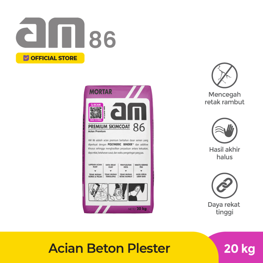 AM Mortar AM 86 - Acian Diatas  Beton kemasan 20kg