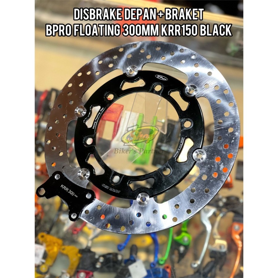 Piringan Disbrake Cakram Depan Floating Bpro Ninja rr 300mm + Breket