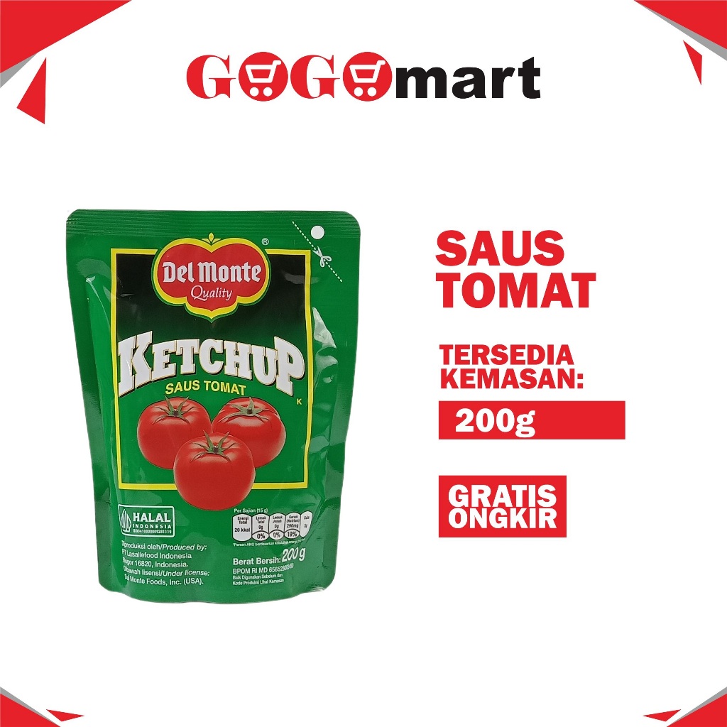 

Delmonte Saus Tomat Pouch 200gr