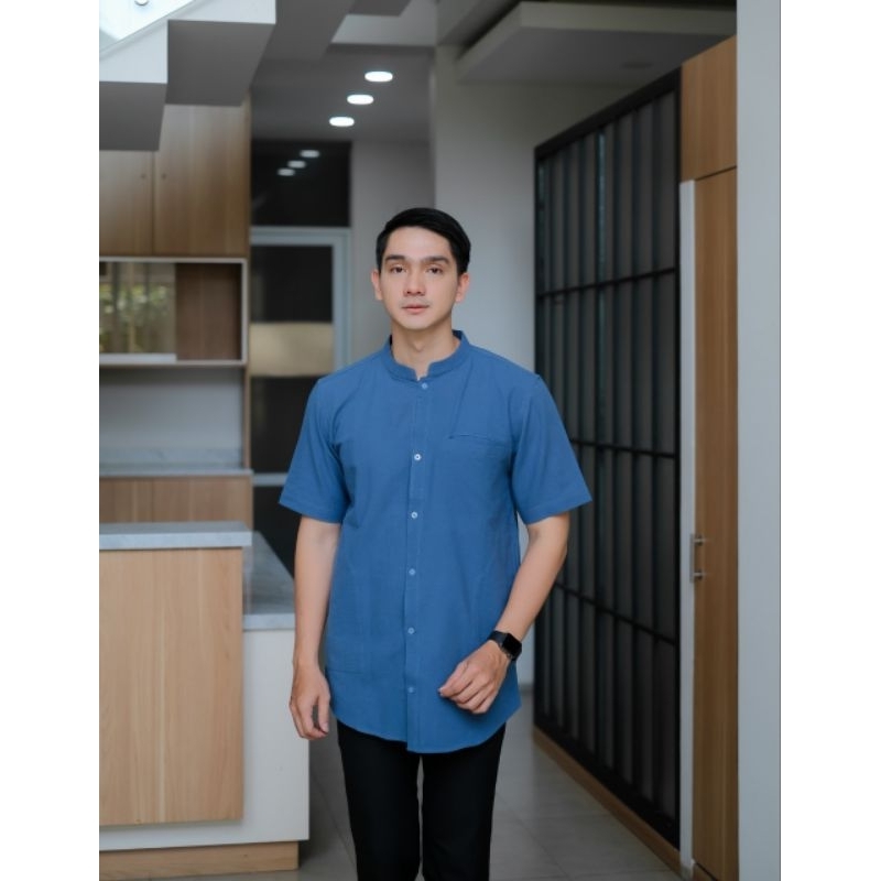 Kemko Badsha Ondrite Baju Muslim Lengan Pendek Linen Premium