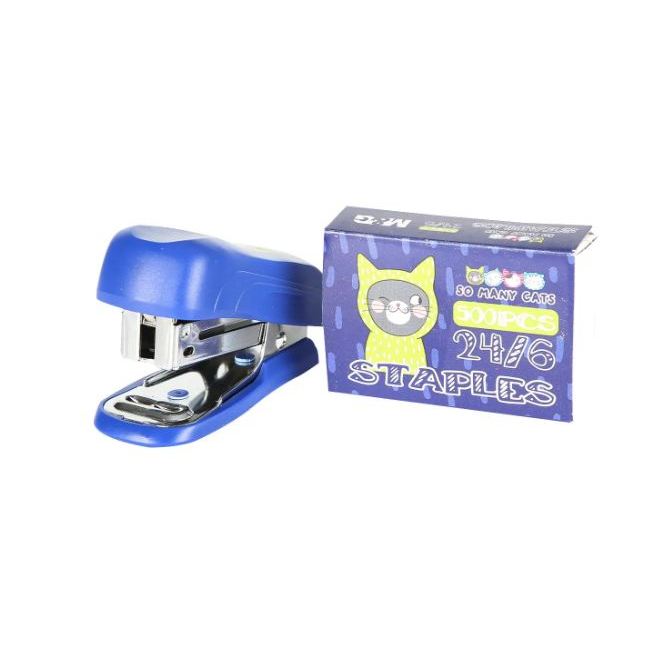 

Cekrekan M&G So Many Cats Mini Stapler 24/6 ABS916S6 12SMC Navy