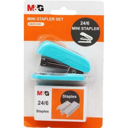 

Cekrekan M&G Mini Colorful Stapler 500pcs Staples Include ABS92701 Green