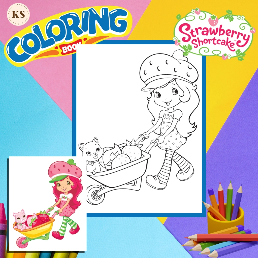 

Gambar Sketsa Mewarnai Anak Drawing Sketch Coloring Page Tema Strawberry Shortcake Ukuran A5 HVS