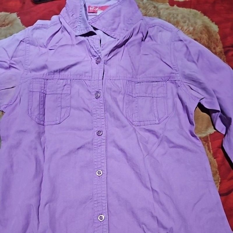 kemeja ungu preloved