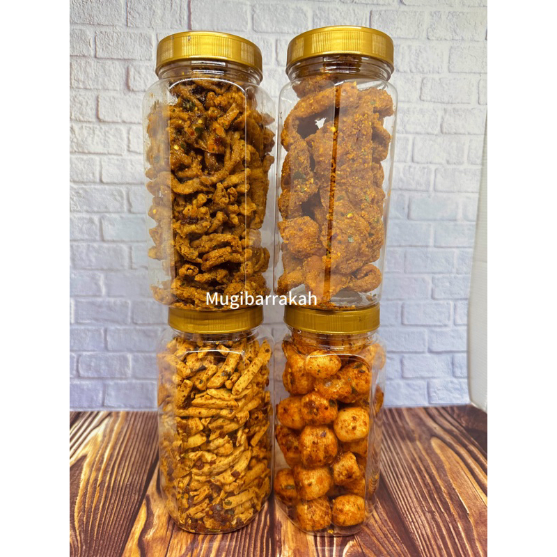 

PAKET BUNDLING 4pcs USUS CRISPY, KULIT CRISPY, BASRENG,CIMOL CRISPY